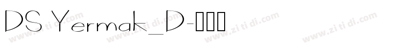 DS Yermak_D字体转换